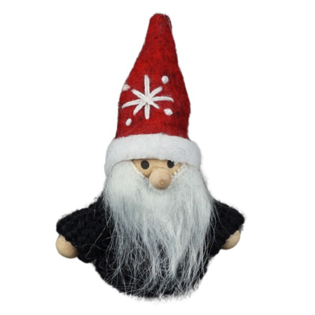 Santa Red Hat, Black Coat 8cm *ETA Nov image 0
